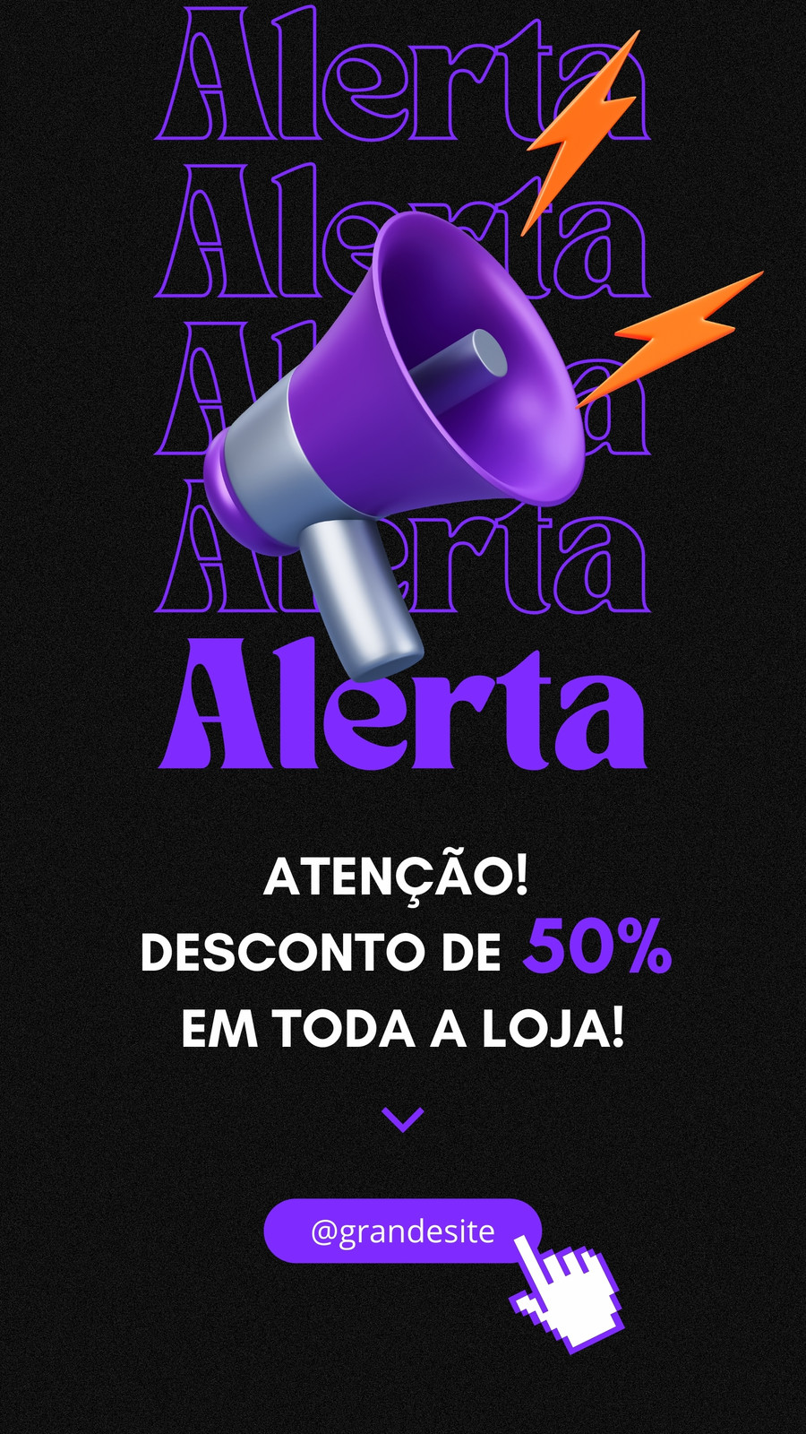 Modelos grátis e personalizáveis de alerta - Canva