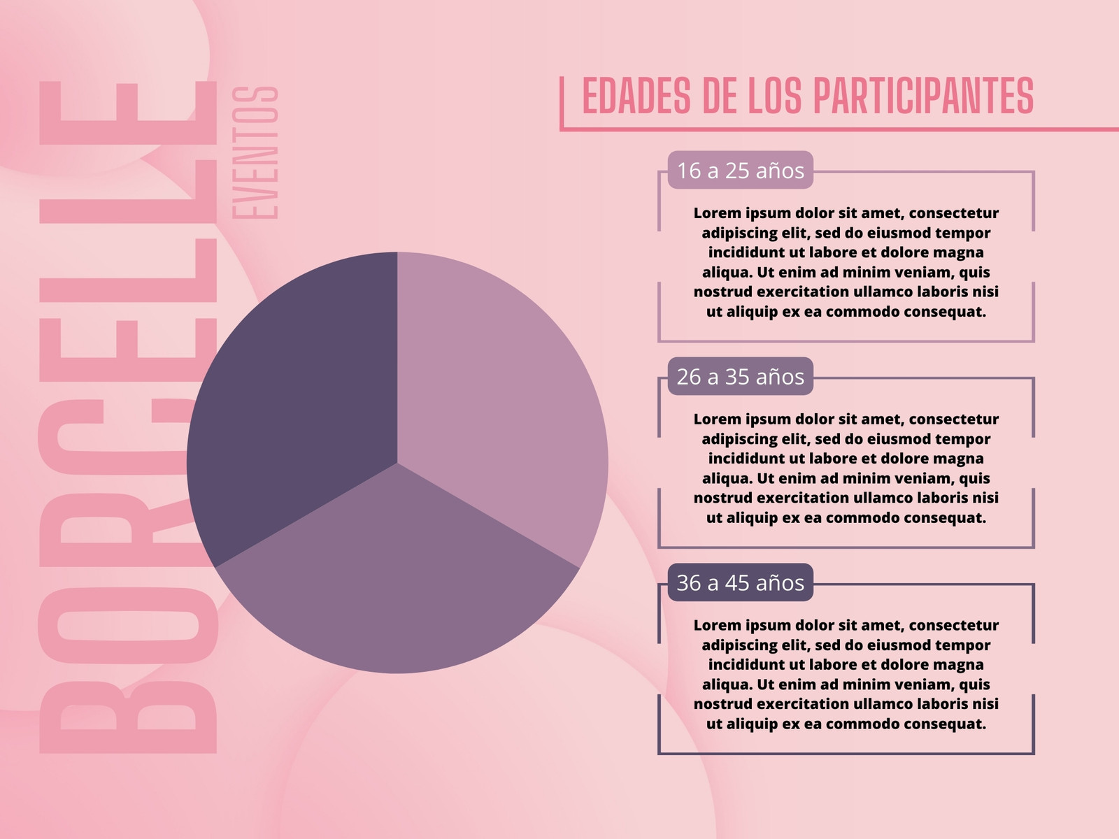 Gráfico Evento Elegante Rosa Lila