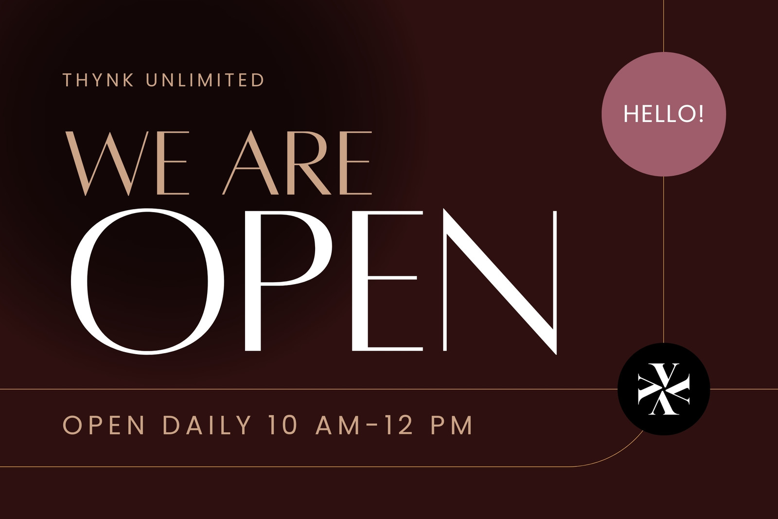 Free We Are Open yard sign templates to edit and print | Canva
