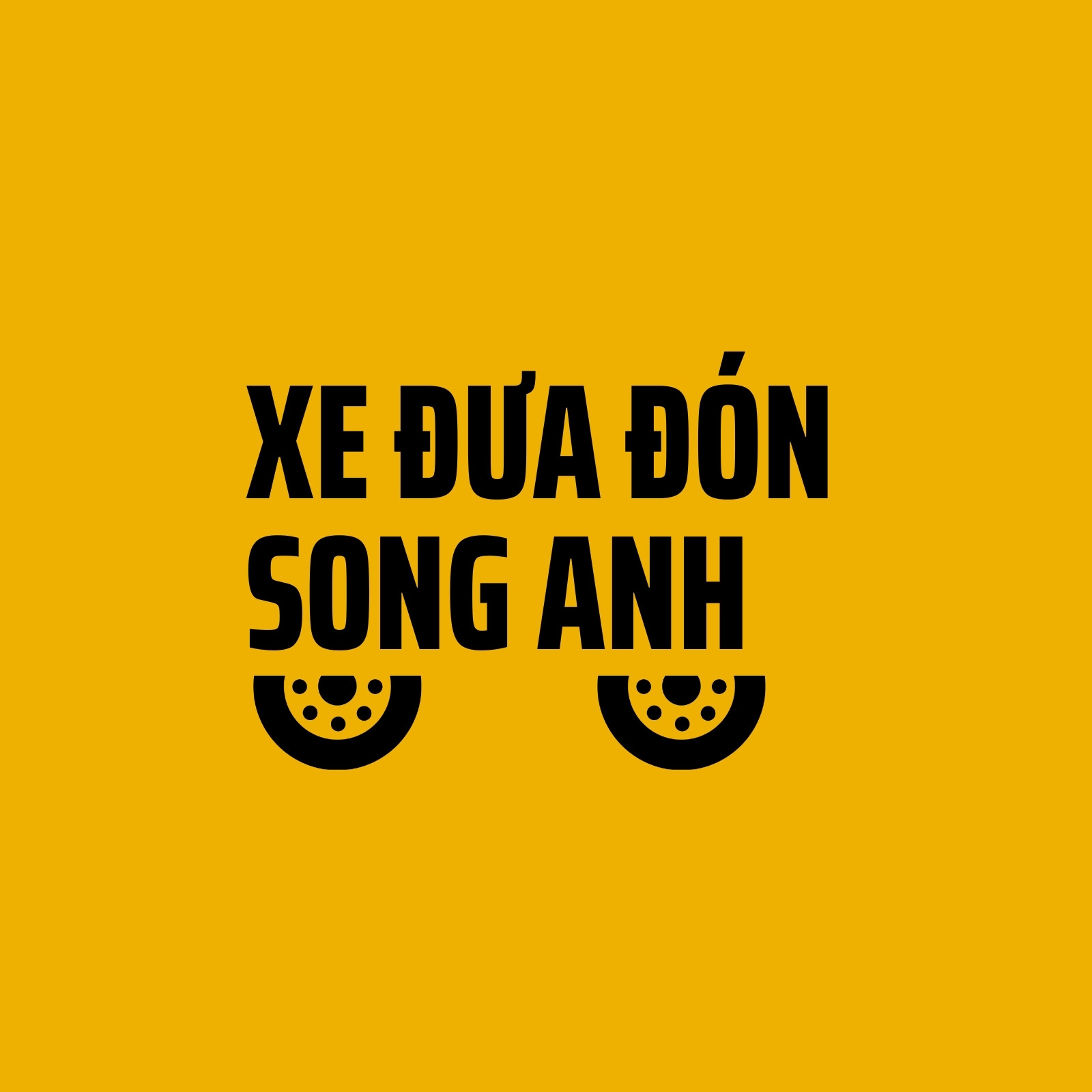 Logo chữ đậm đen trên nền vàng Logo chữ đậm đen trên nền vàng