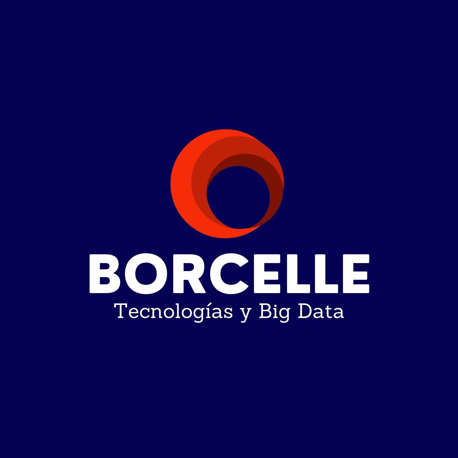 Logotipo para Empresa de Tecnología Marketing Servicios Digitales Corporativo Geométrico Azul Rojo y Blanco