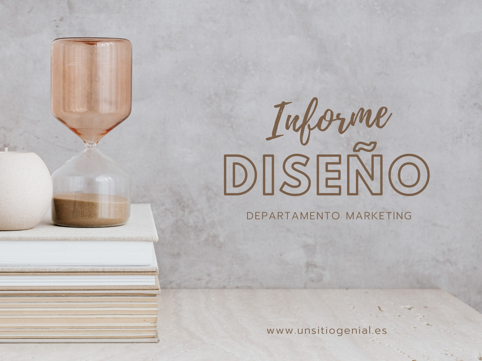 Portada Informe Diseño Orgánico Elegante Beige