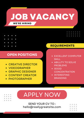 Ms Word Advertisement Examples Microsoft Word Job Advertisement Template