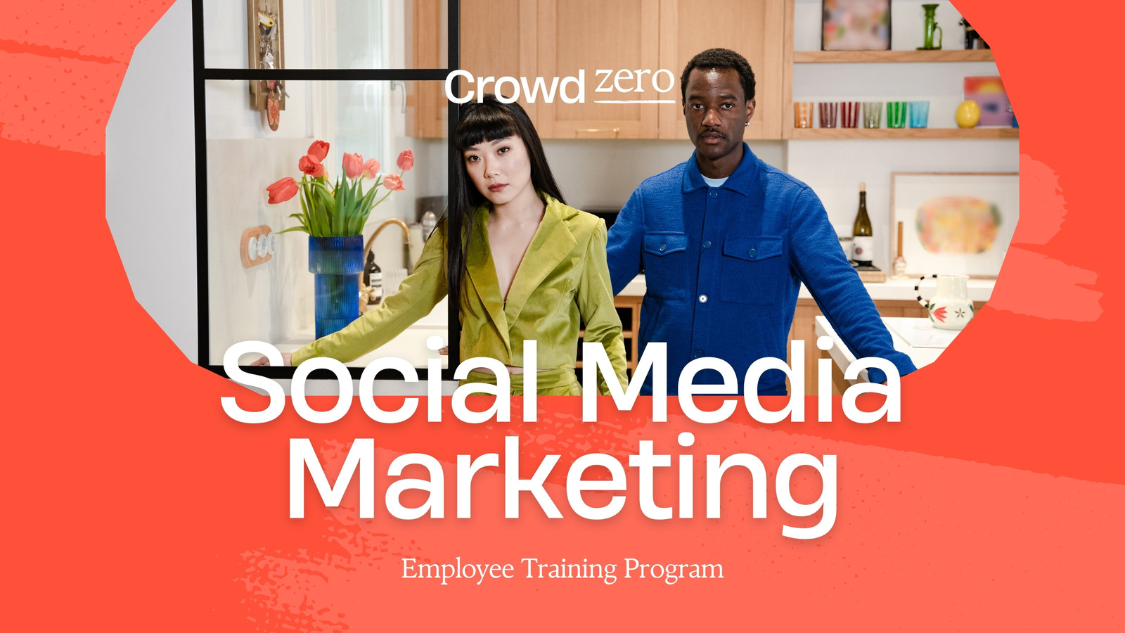 Training Video in Bright Red Cobalt Bright Green Chic Photocentric Frames Style