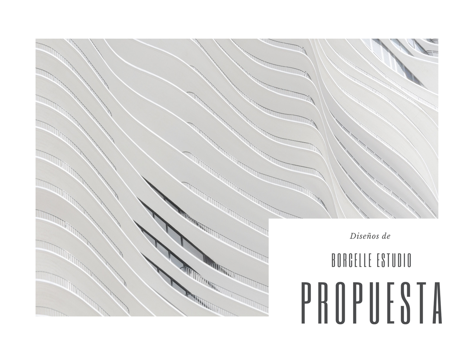 Portada Documento Corporativo Elegante Gris Blanco