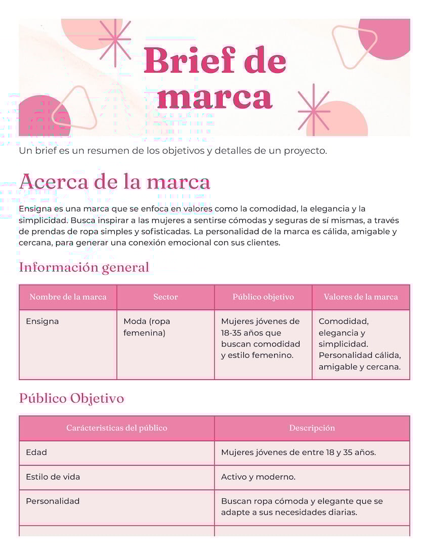 Doc brief de marca delicado femenino rosa blanco
