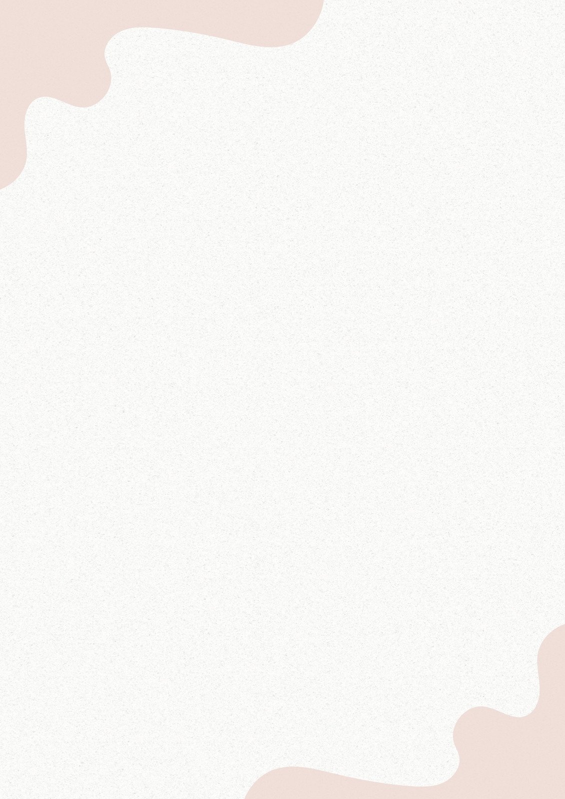 Pink Blob Organic Stationary A4 Document