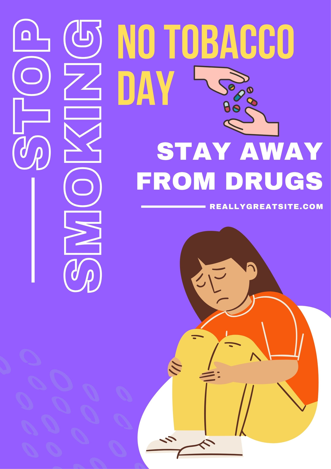 stay away from tobacco Free and customizable no smoking templates
