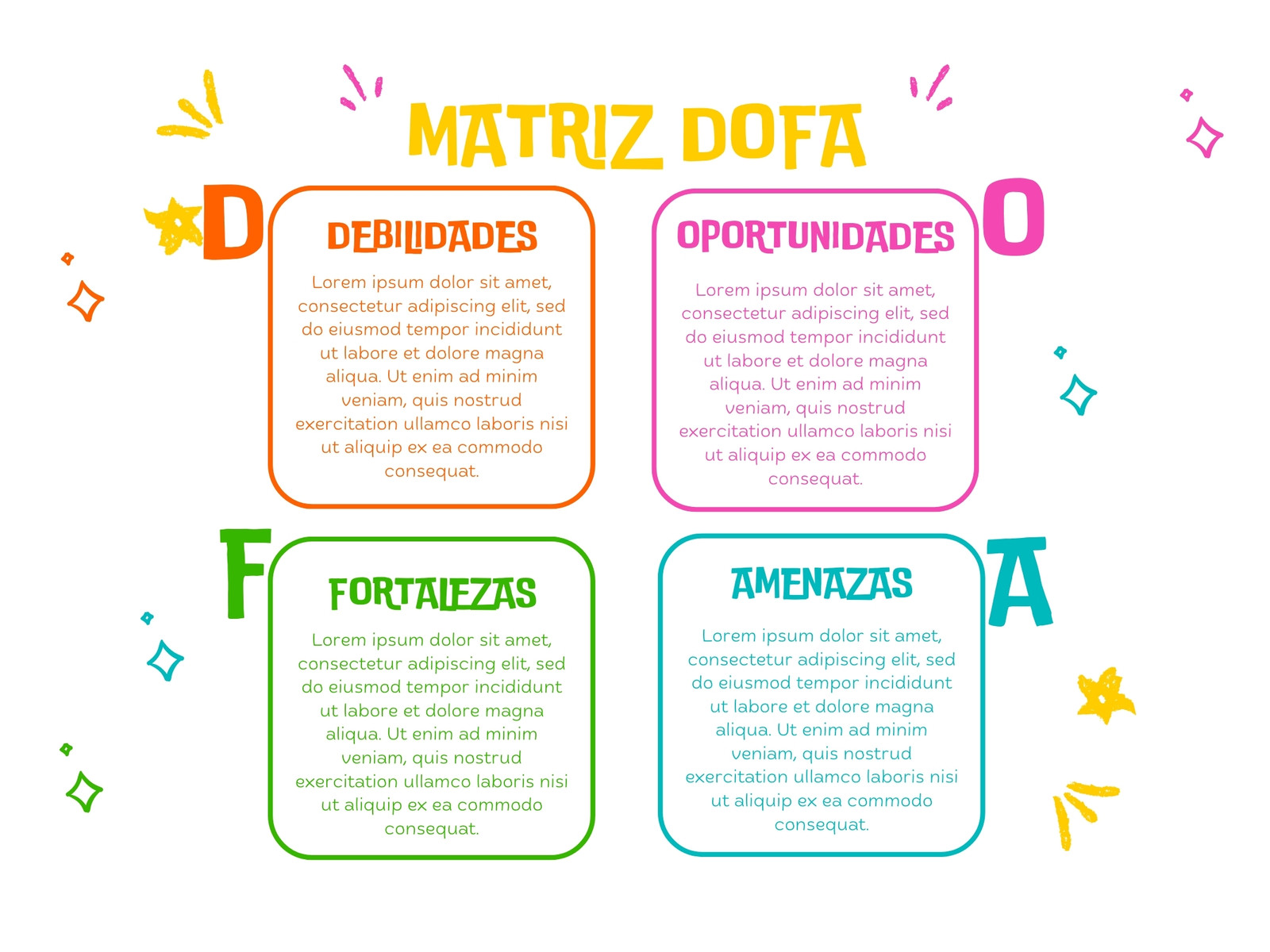 Grafica matriz dofa ilustrado multicolor