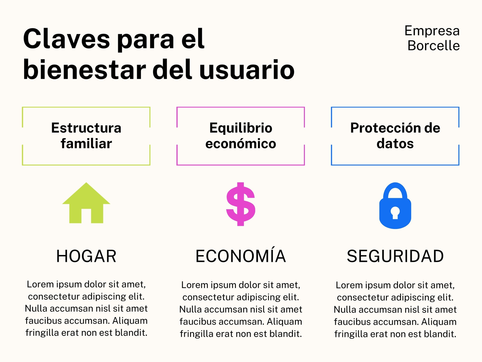 Gráfico Puntos Clave Usuario Iconos Empresarial Profesional Colores pastel