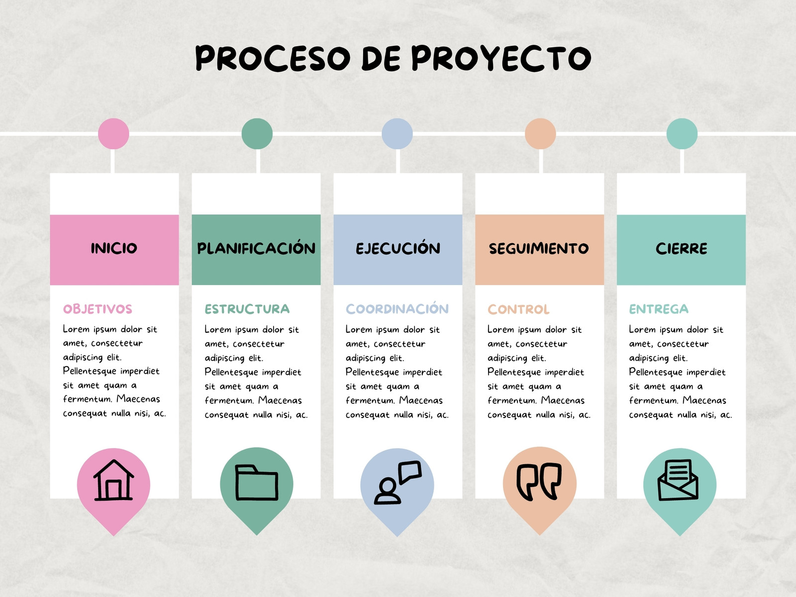 Gráfico Tabla Comparativa Proceso Empresarial Scrapbook Colorido
