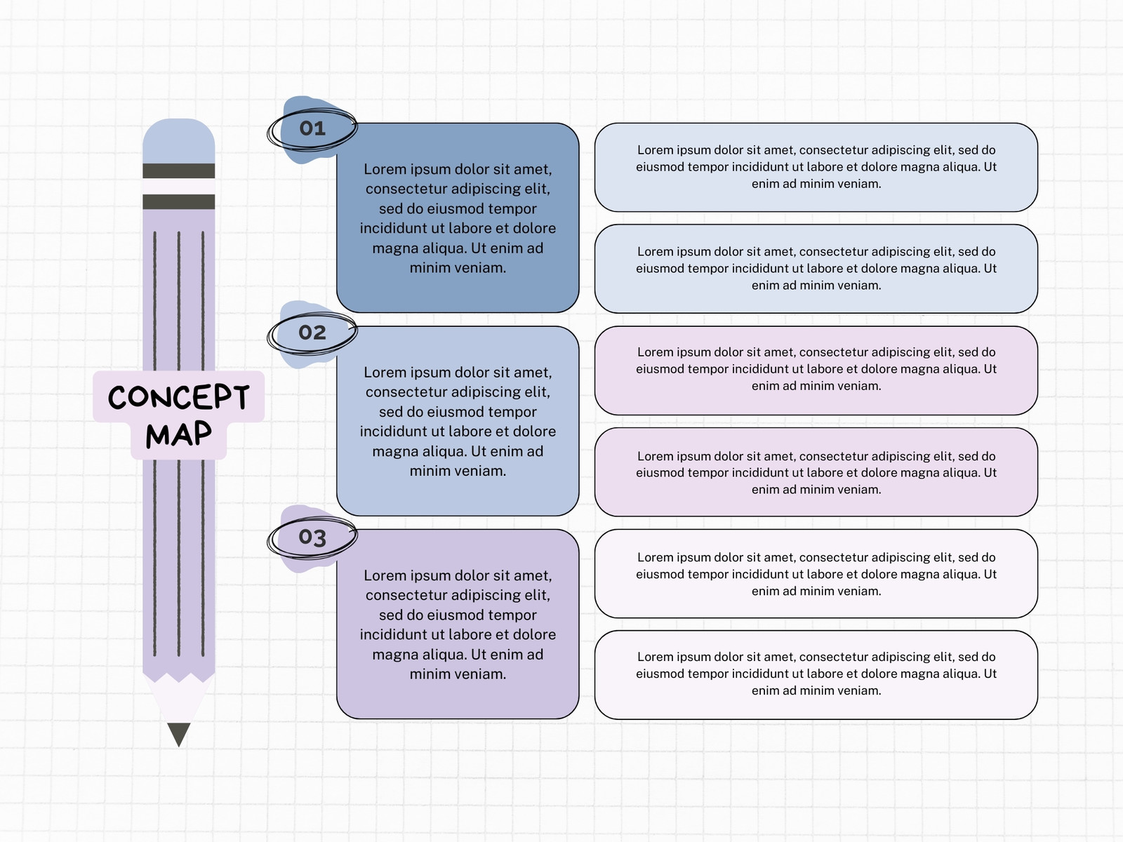 Blue Modern Concept Map Graph