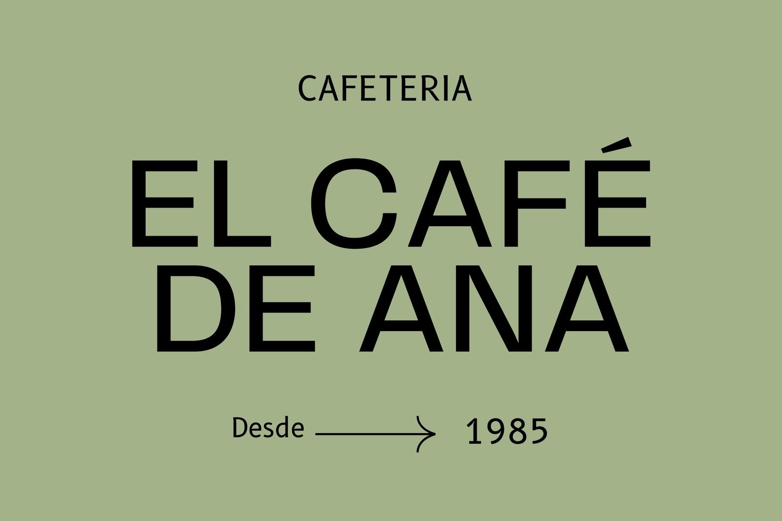 Bandera de Empresa Empresa (Branding) Simple Estilo Brutalista Tipografiado en Verde Oliva Negro Bandera de Empresa Empresa (Branding) Simple Estilo Brutalista Tipografiado en Verde Oliva Negro