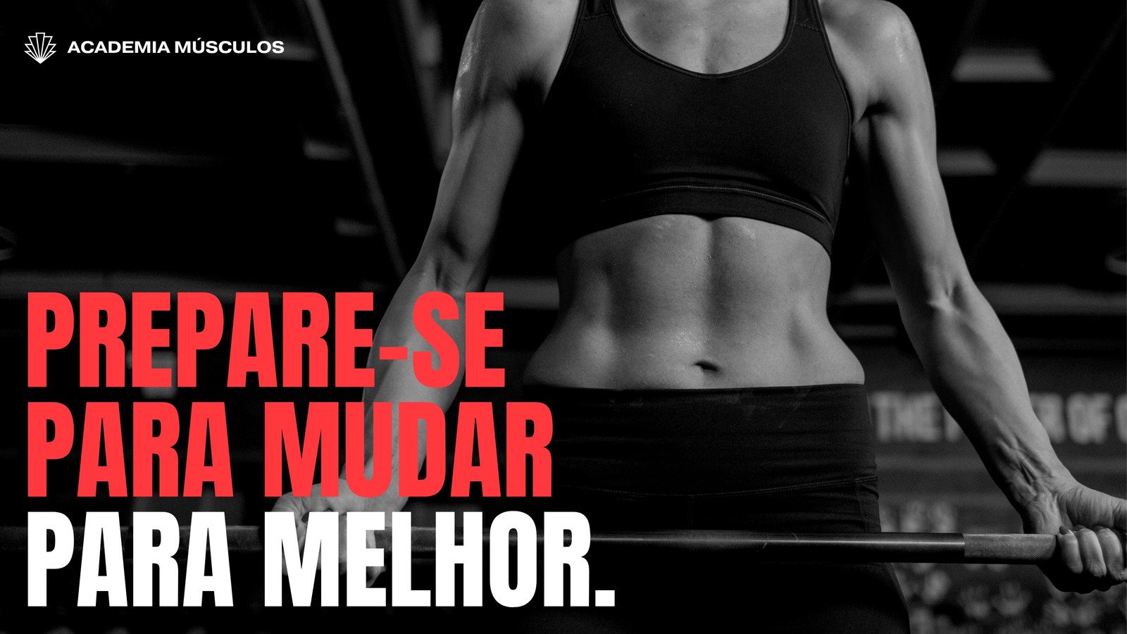 Site de Academia Fitness Neons Dinâmicos Preto Branco Vermelho