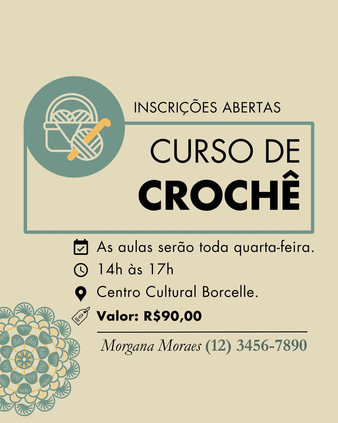 Divulgação Curso de Artesanato Tipográfico Instagram Post