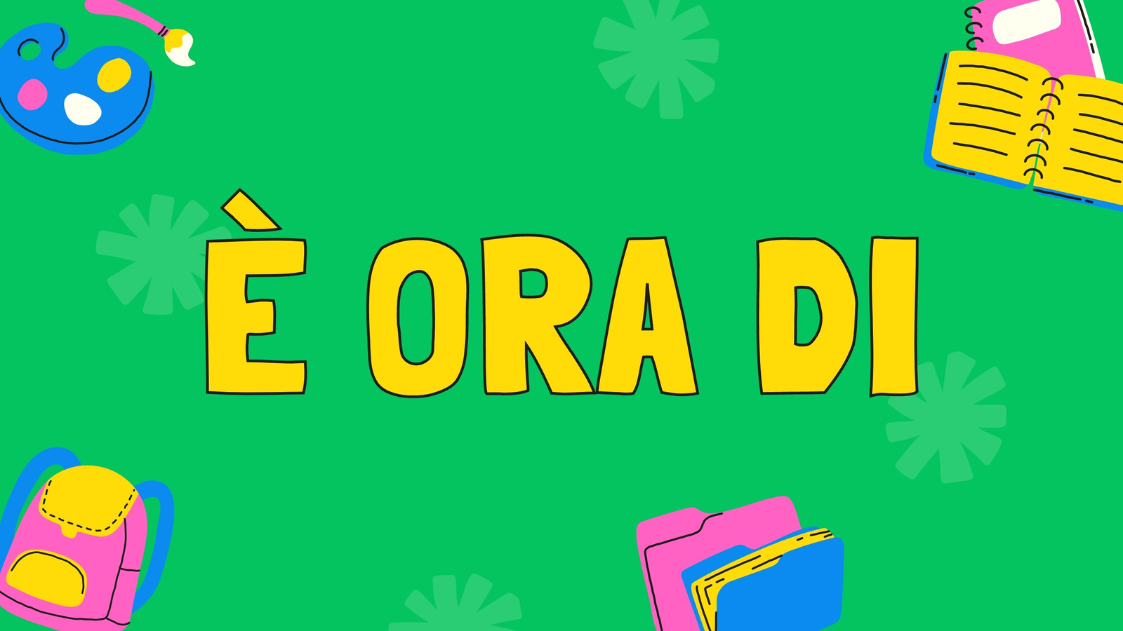 Intro di YouTube Istruzione Illustrativo Verde Giallo Rosa