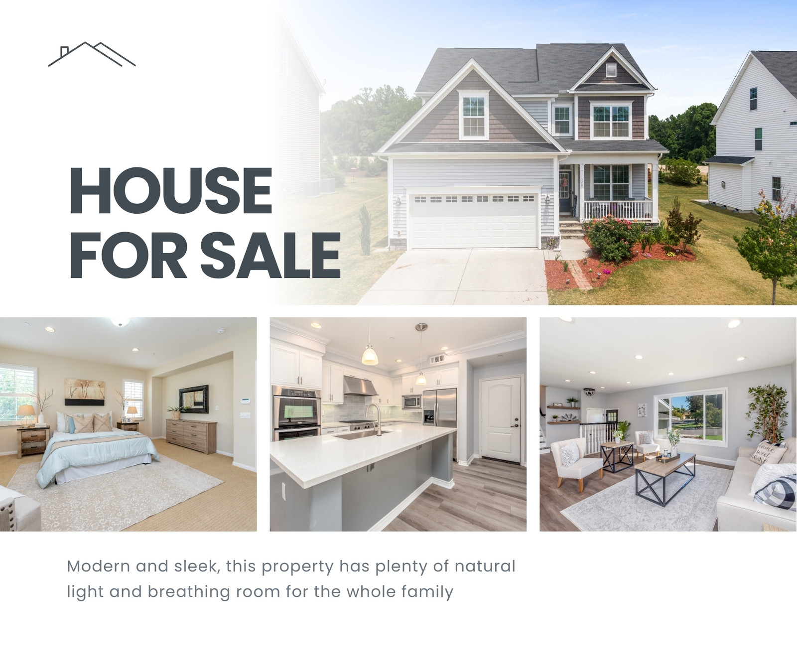 White Professional Real Estate Facebook Post