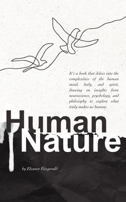 Modern Minimalist Non Fiction Book Cover Canva template, black and white