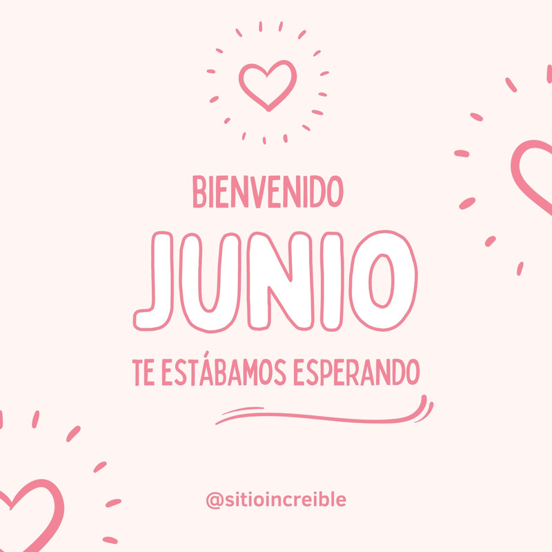 Plantillas bienvenido junio - Gratis y editables - Canva