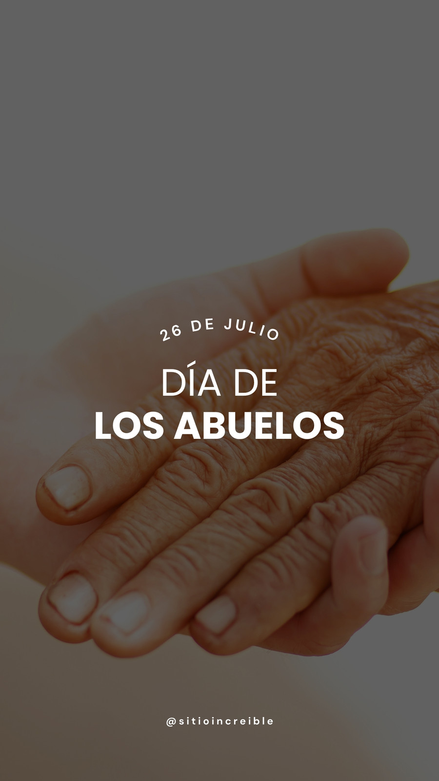 Historia de Instagram Dia de los Abuelos Minimalista Blanco