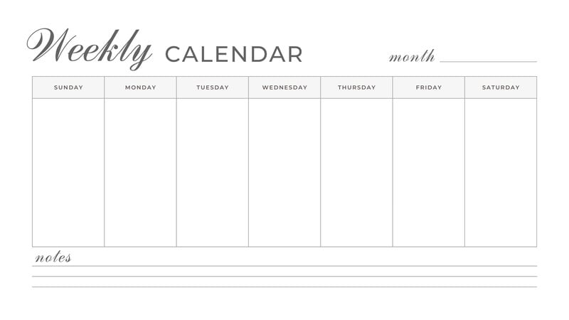 Free, printable, customizable weekly calendar templates | Canva