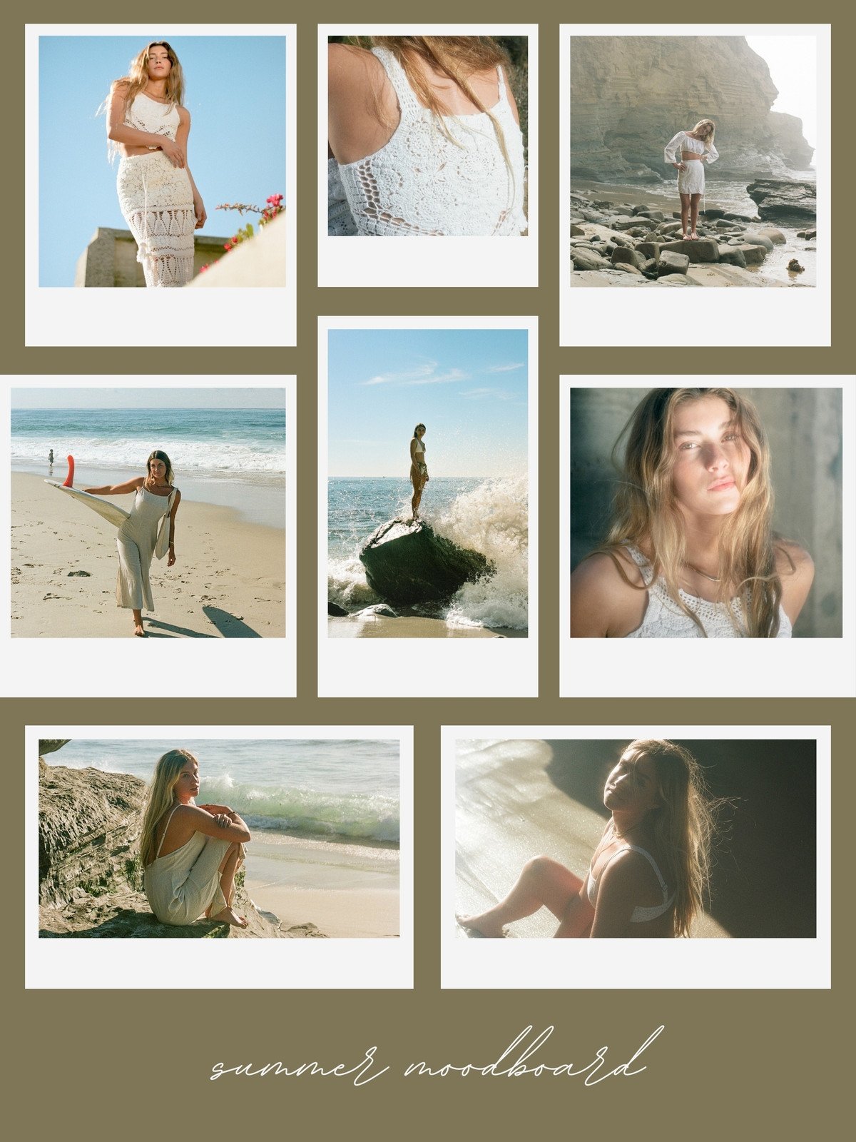 White Green Aesthetic Collage Lifestyle Summer Moodboard Lemon8 Post