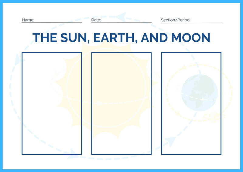 Sun Earth And Moon Model Template Enchantedlearning Hipparchus User's