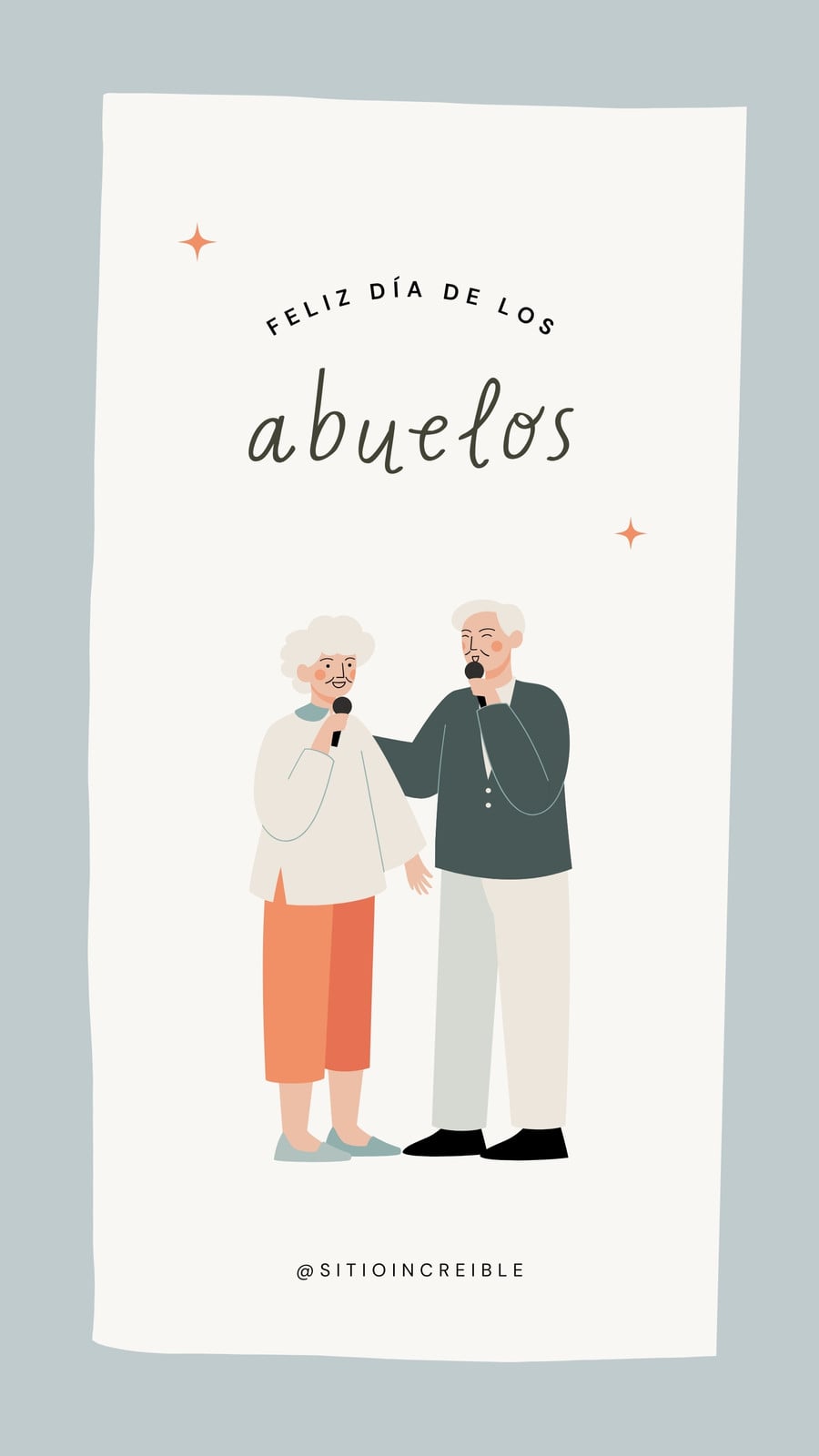 Historia de Instagram Dia de los Abuelos Minimalista Beige