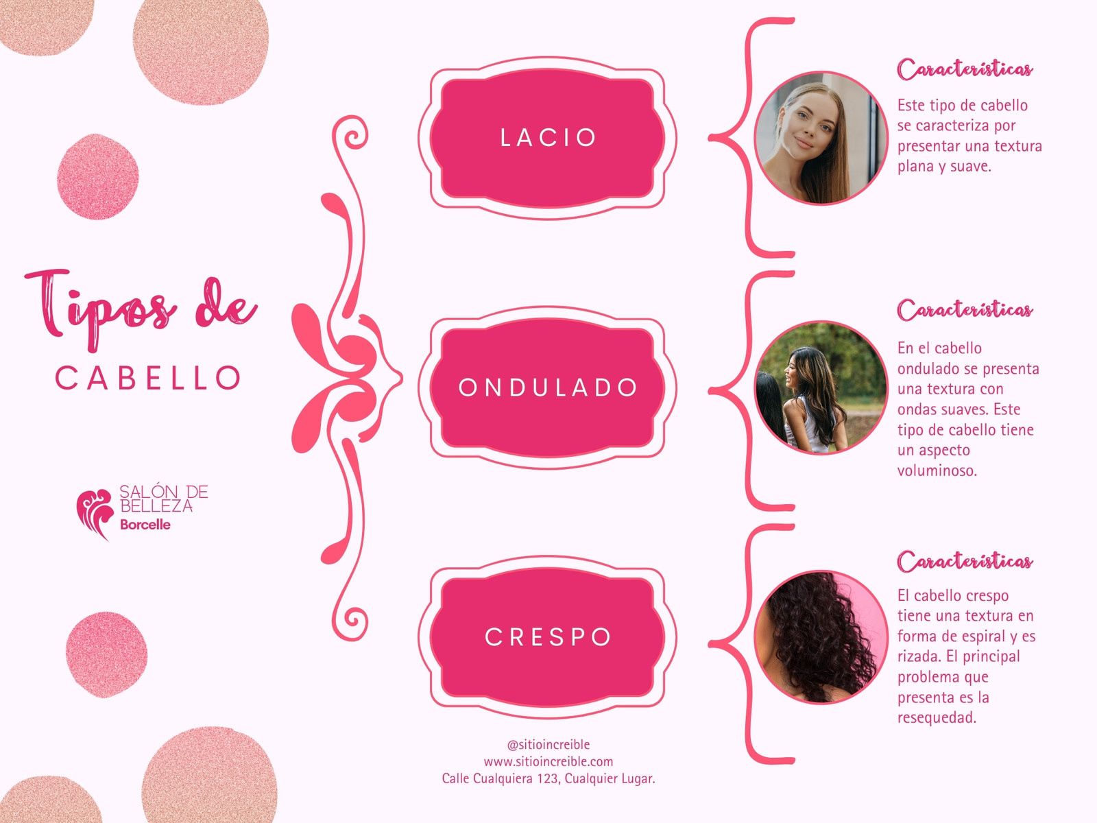Gráfica Cuadro Sinóptico Delicado Moderno Rosa