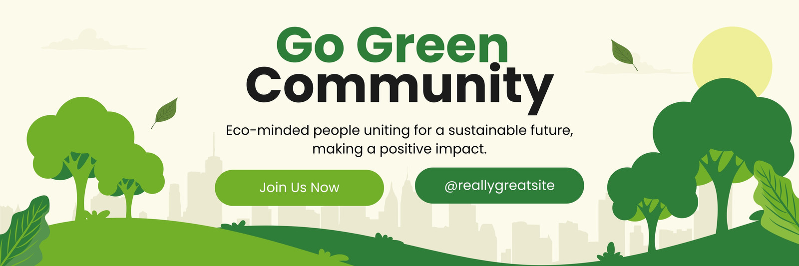 Green Yellow Illustration Community Twitter Post