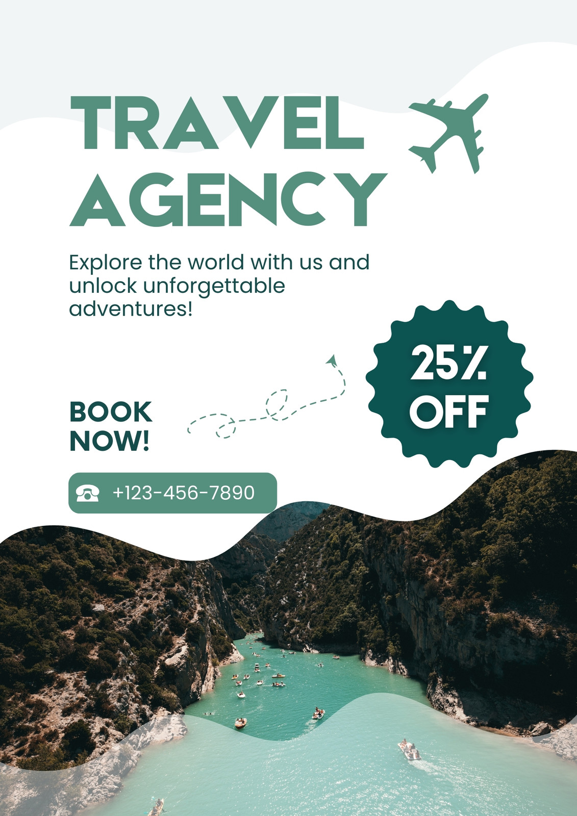 Dark Green Tropical Leaves Travel Poster