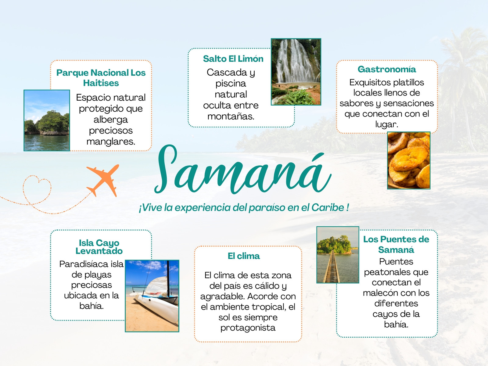 Grafica Destino Turistico Fotografico Blanco