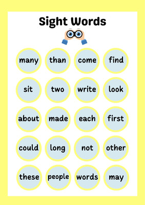 Sight Words - J Sicardi - Canva