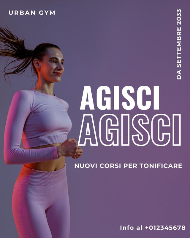 Palestra Sticker Modelli a tema palestra: esplora i template e personalizzali gratis