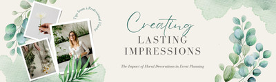 Modern Elegant Florist LinkedIn Article Cover Image LinkedIn Article Cover Canva template, beige and green