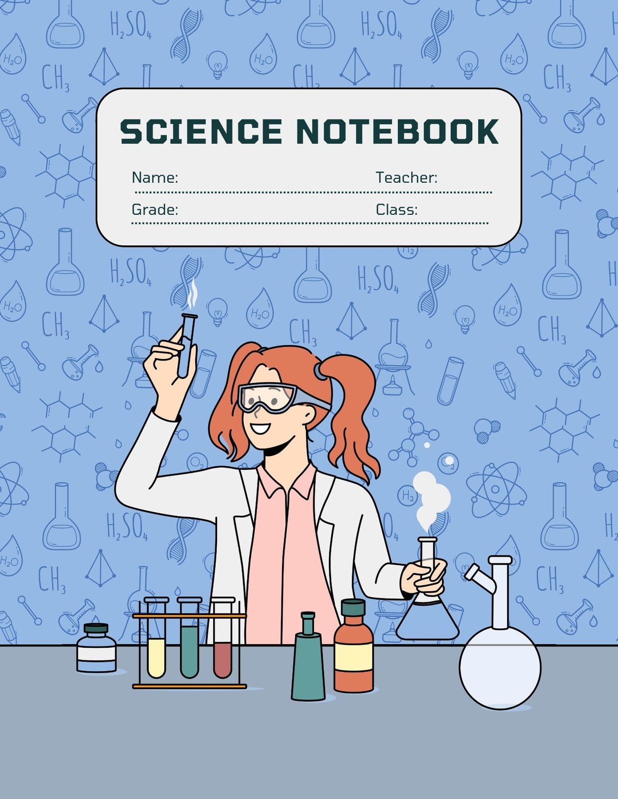 Free to edit and print science notebook templates | Canva