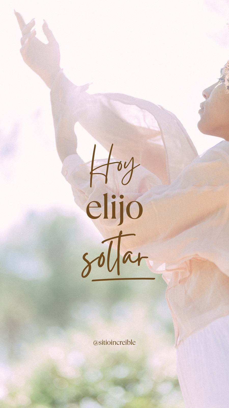 Historia de Instagram Frase Minimalista Beige