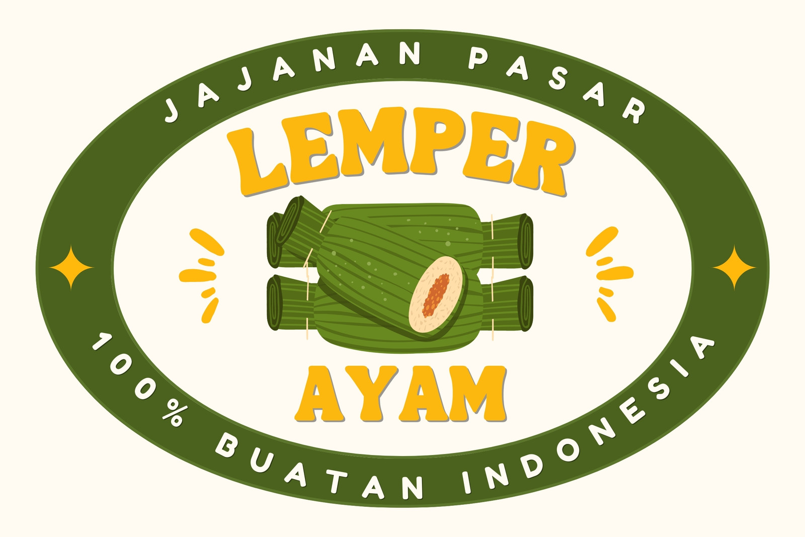 Label Makanan Lemper Ayam