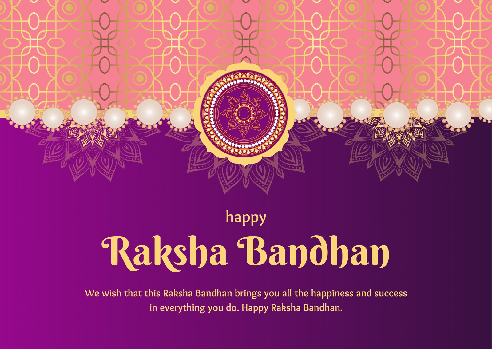 Mẫu thiệp chúc mừng Raksha Bandhan chuyển sắc Mẫu thiệp chúc mừng Raksha Bandhan chuyển sắc