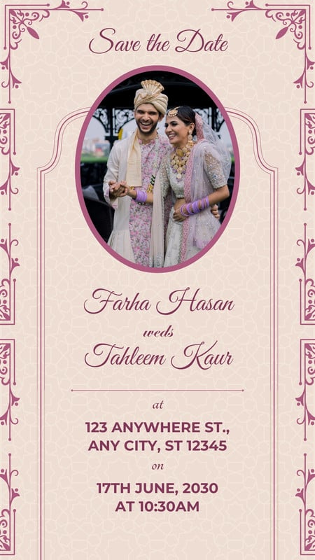 Invitation Cards Free Download Save The Date Wedding Invitation