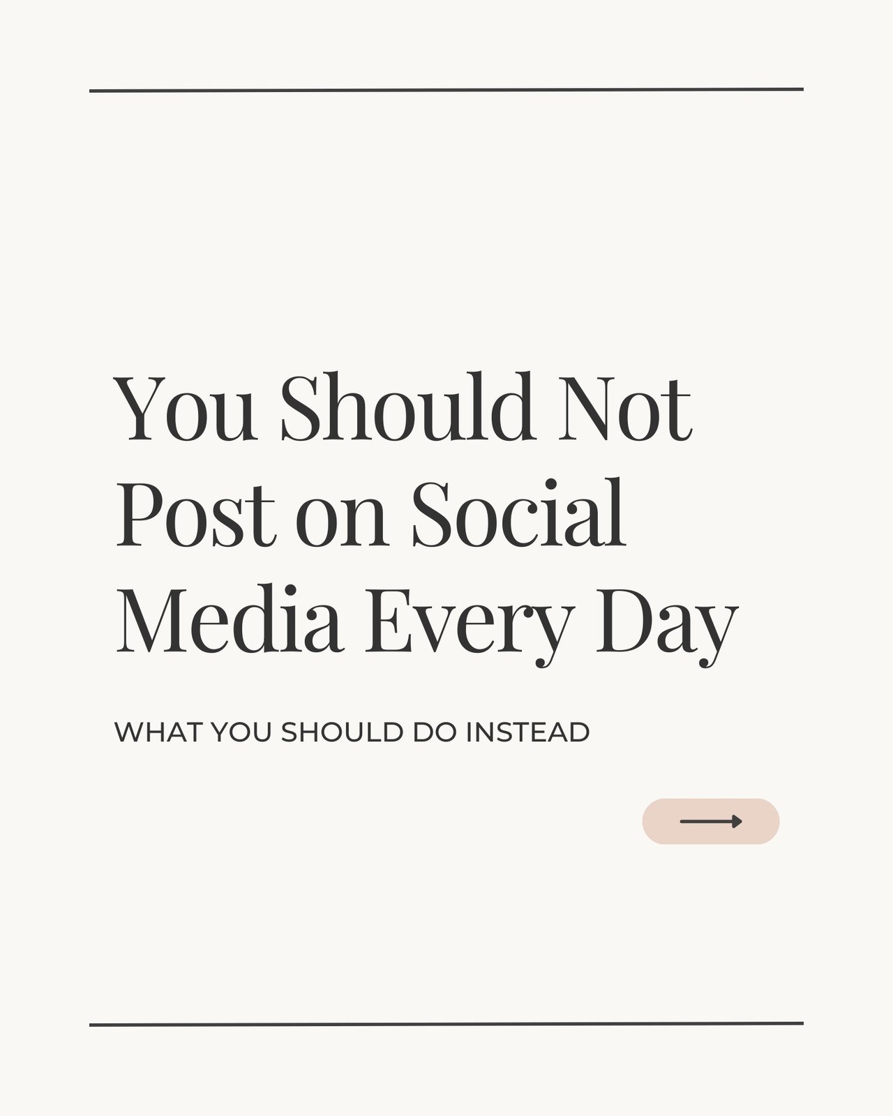 Beige Minimal Social Media Post Tips Instagram Post