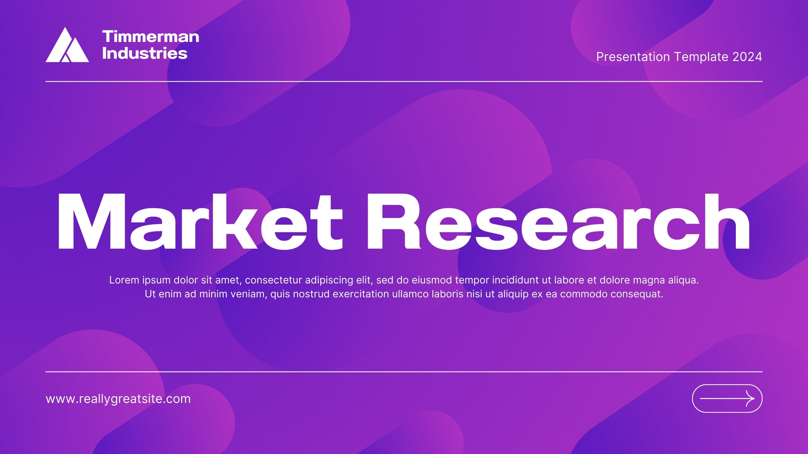 Purple Gradient Modern Market Research Presentation