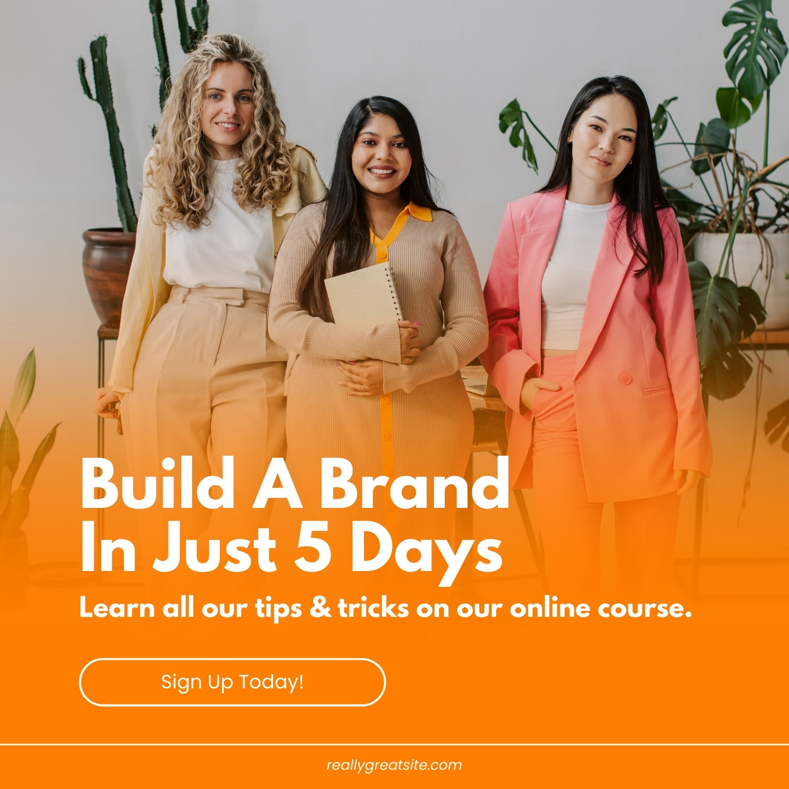 Orange Professional Course Instagram Post