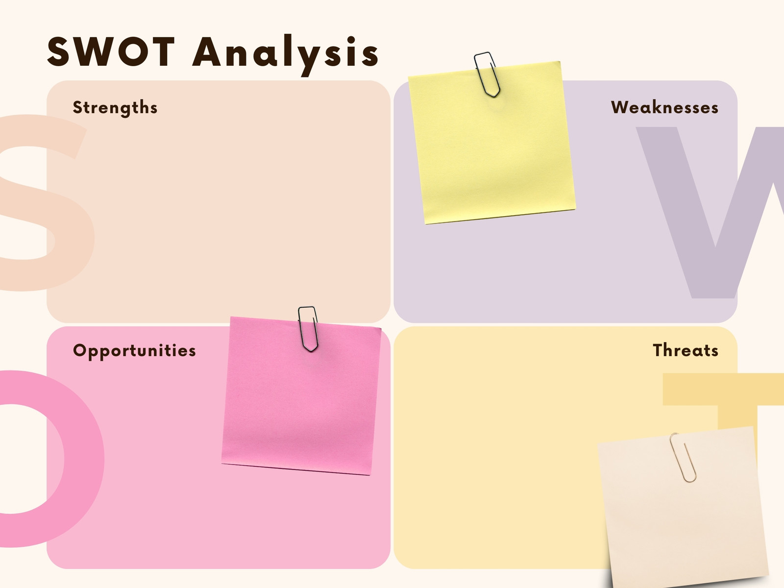 Simple Infographic Graph SWOT Analysis