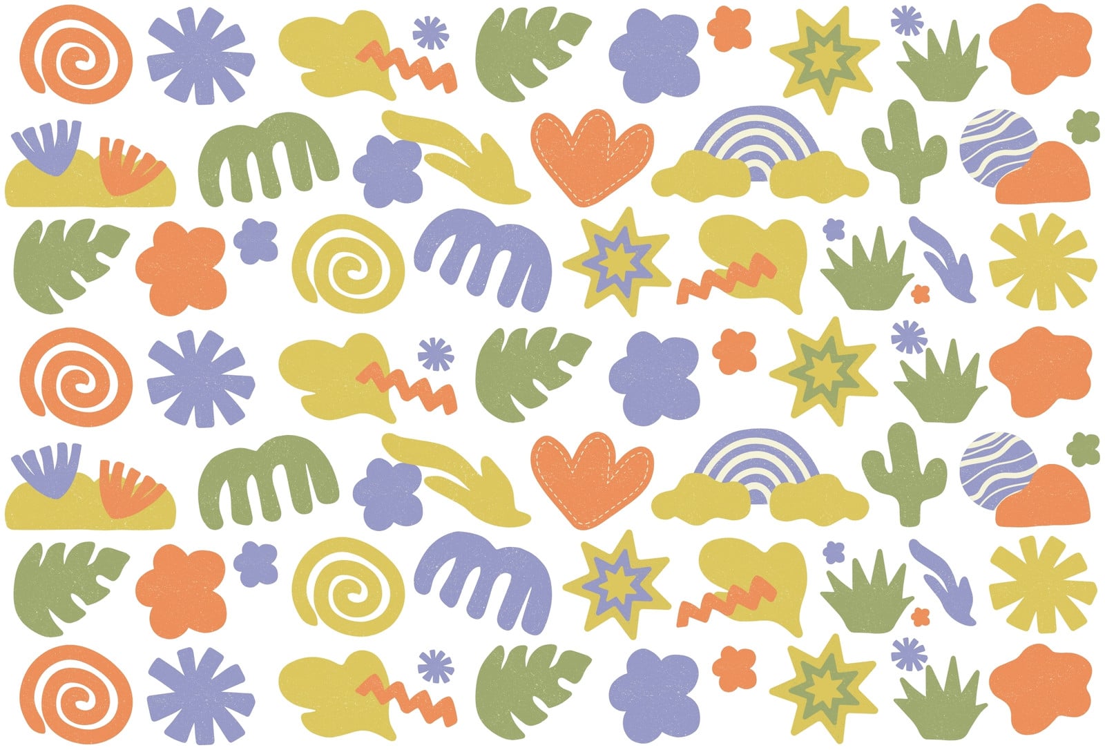 Baby Shower Wrapping Paper in Yellow Green Blue and Orange Handdrawn Style Baby Shower Wrapping Paper in Yellow Green Blue and Orange Handdrawn Style