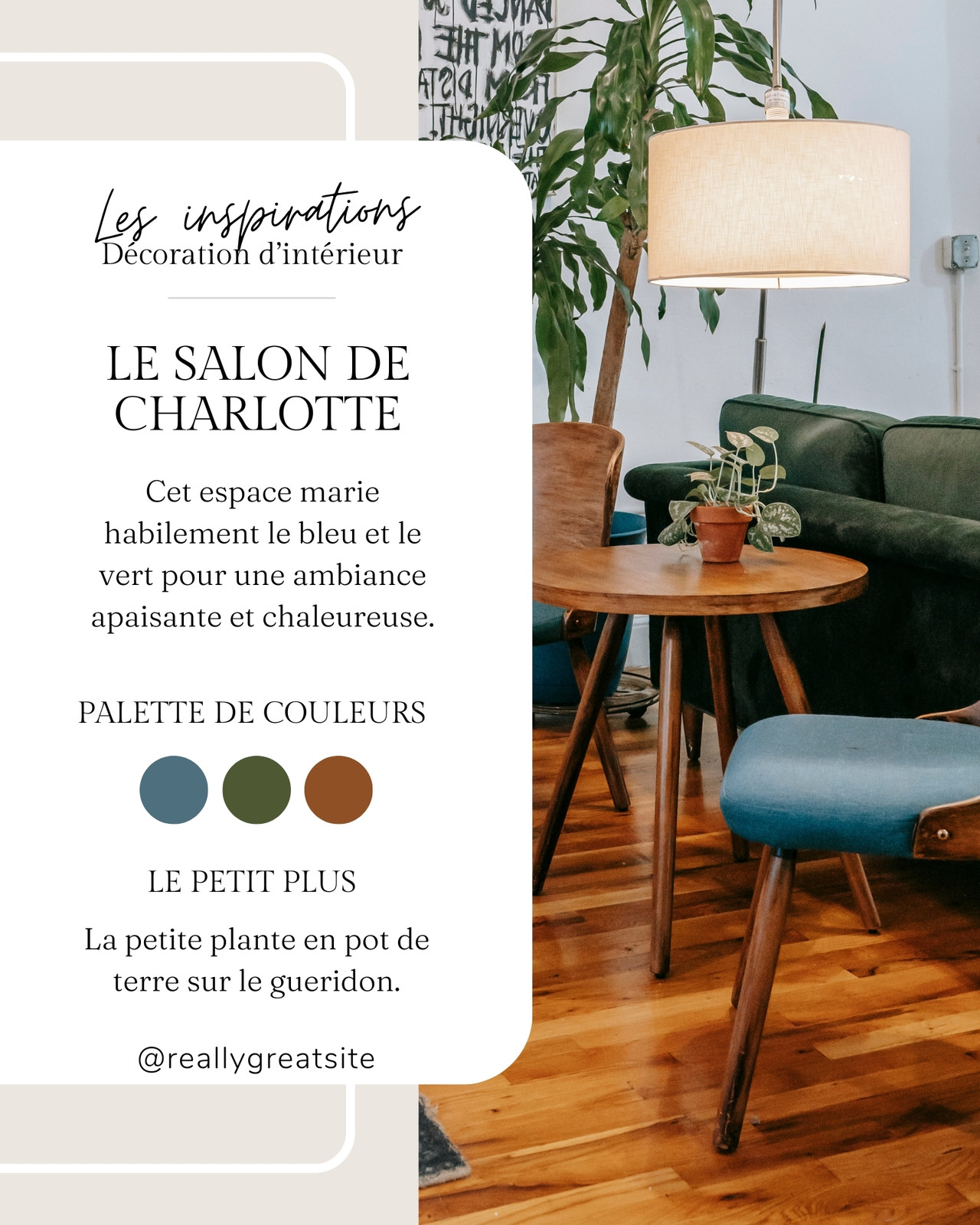 Beige Photo Elégant Conseil Décoration d'intérieur Publication instagram portrait