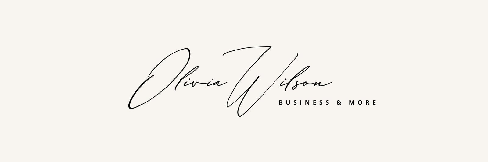 Cream Aesthetic Business Twitter Header