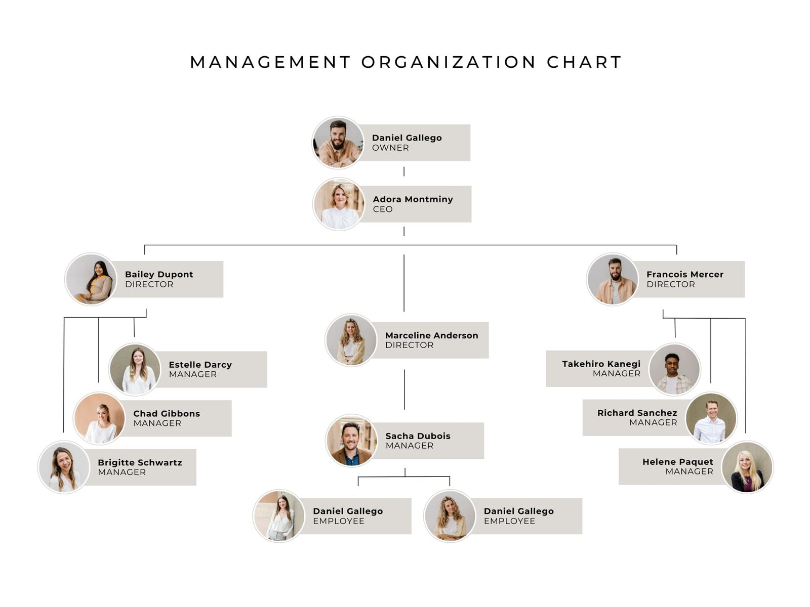 White Grey Simple Minimalist Photo Management Organisation Graph