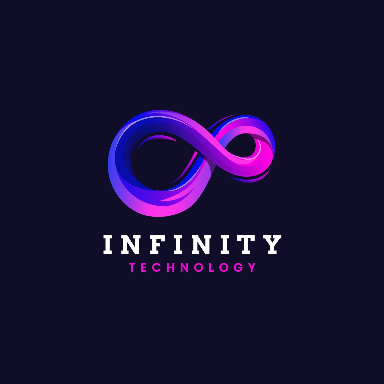 Colorful Modern Infinity Technology Free Logo Colorful Modern Infinity Technology Free Logo