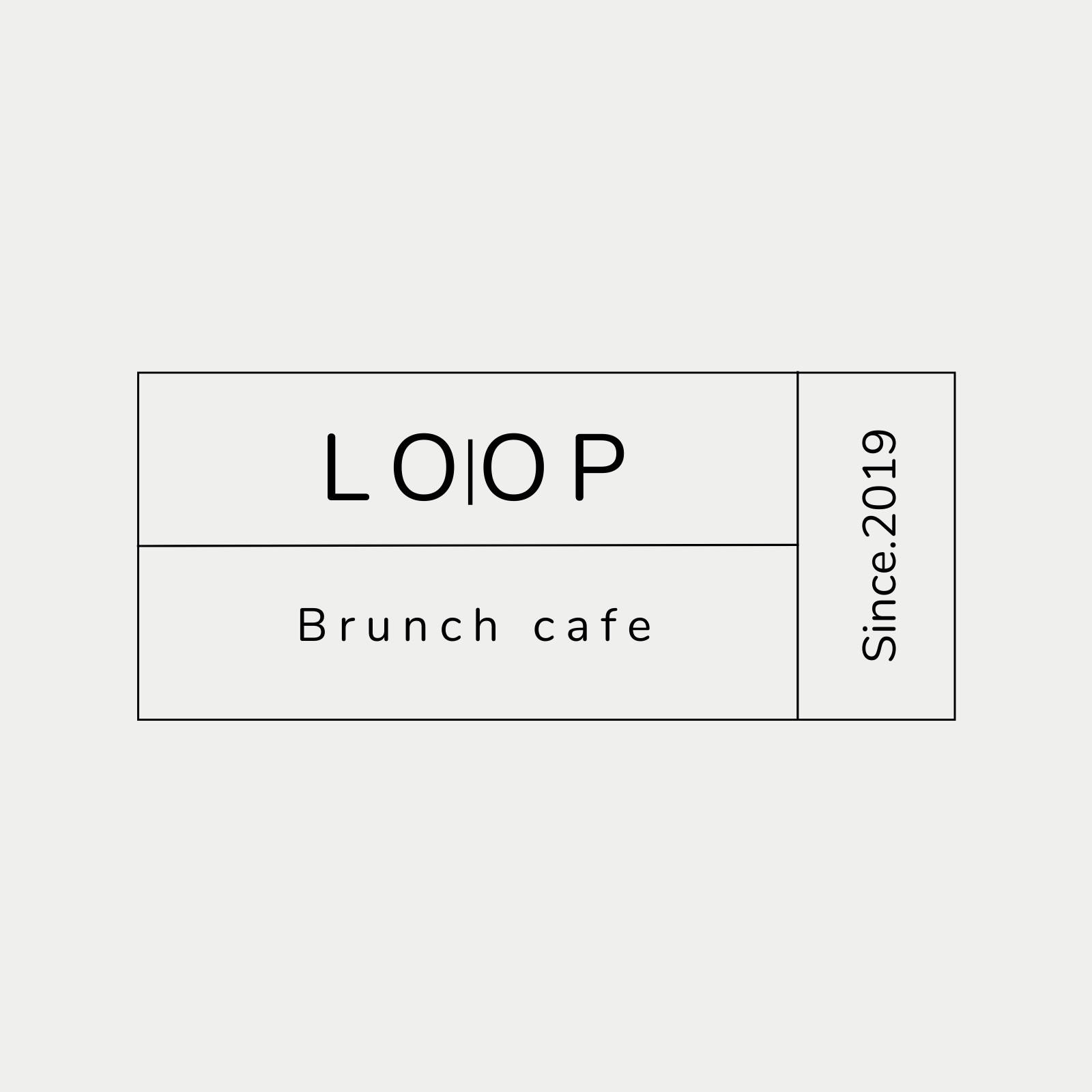 Black Simple Minimal Brunch cafe Logo